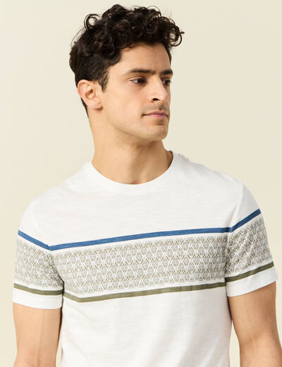 T-shirt éco-responsable vert kaki homme