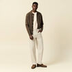 Gilet manches longues vert kaki homme