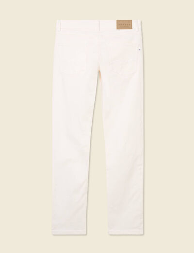 Jeans straight homme used L34 denim blanc homme