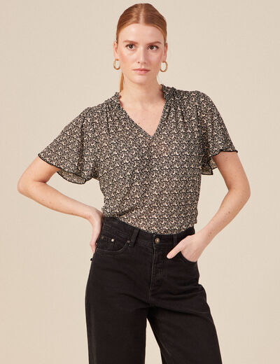 T-shirt éco-responsable noir femme