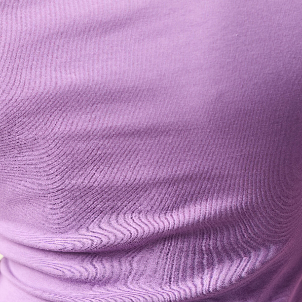 T-shirt asymétrique manches courtes violet femme