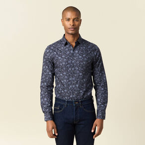 Chemise bleu marine homme