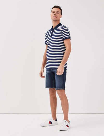 Bermuda éco-responsable denim brut homme