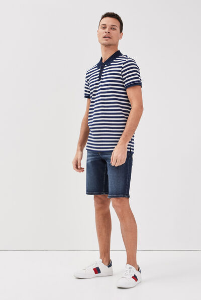 Bermuda éco-responsable denim brut homme