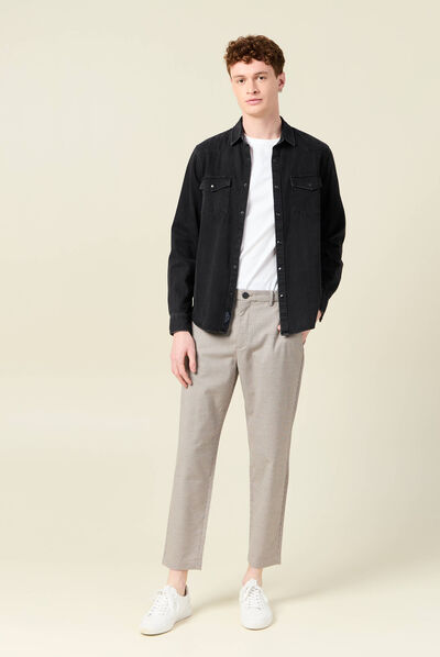 Pantalon chino beige homme