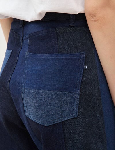 Jeans barrel taille standard denim stone femme