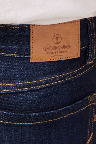 Jeans bootcut 7/8ème denim brut femme