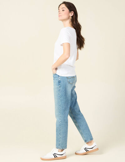T-shirt manches courtes blanc femme
