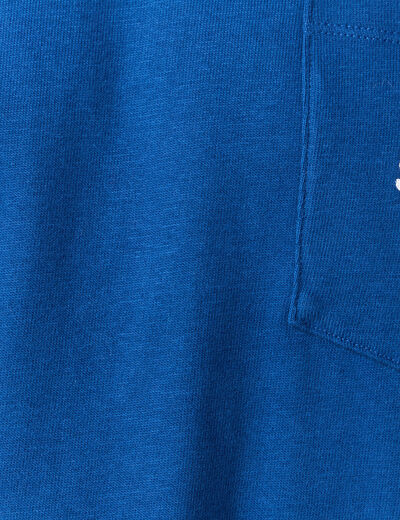 T-shirt oversize en coton bleu roi homme