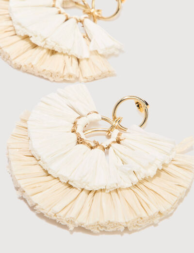 Boucles d'oreilles sable femme