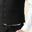 Veston sans manches noir homme
