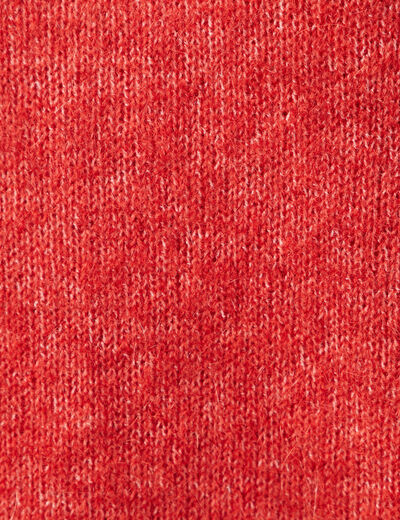 Pull éco-responsable rouge foncé femme