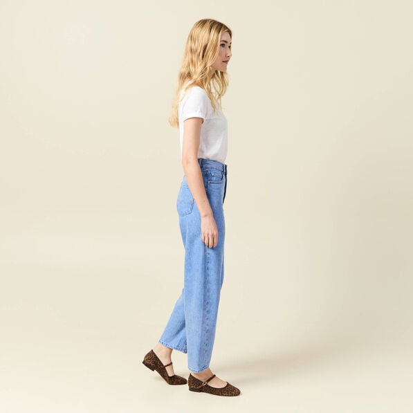 jeans slouchy 78eme denim baby bleu femme Jeans slouchy 7/8ème denim baby bleu femme