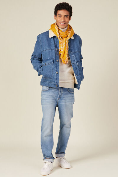 Pull manches longues ecru homme