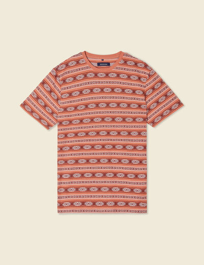 T-shirt manches courtes rose homme
