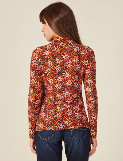 T-shirt manches longues camel femme
