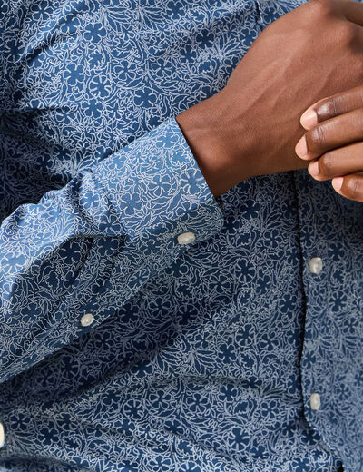 Chemise bleu marine homme