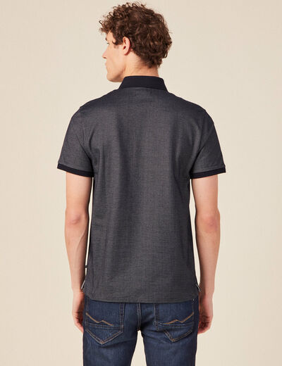Polo éco-responsable bleu marine homme
