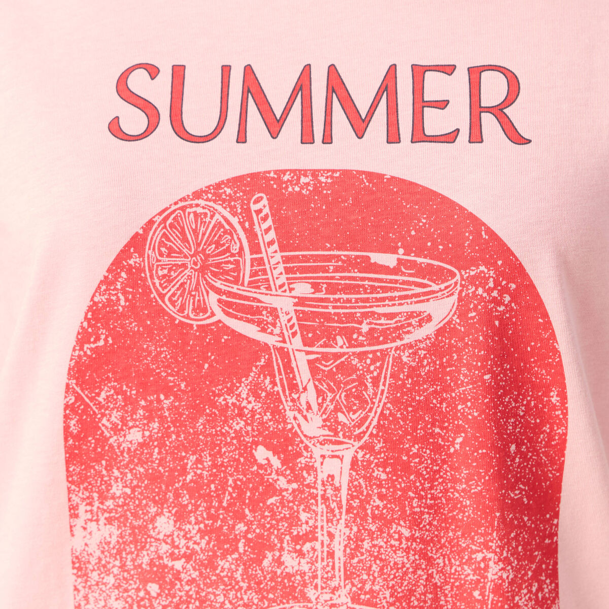 T-shirt manches courtes rose femme