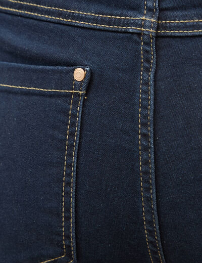 Jeans regular 5 poches denim brut rinse femme