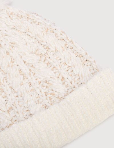 Bonnet ivoire femme
