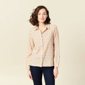 chemise manches longues creme femme Chemise manches longues creme femme