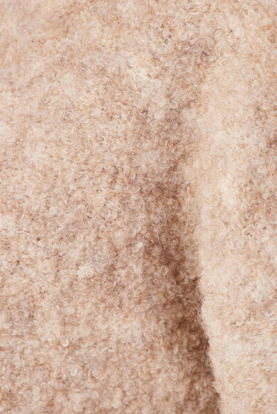 Pull éco-responsable beige femme