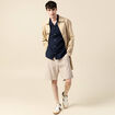 Chemise manches courtes bleu marine homme