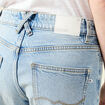 Jeans droit 7/8ème denim bleach femme