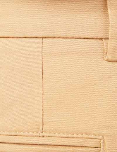 Bermuda droit éco-responsable beige homme