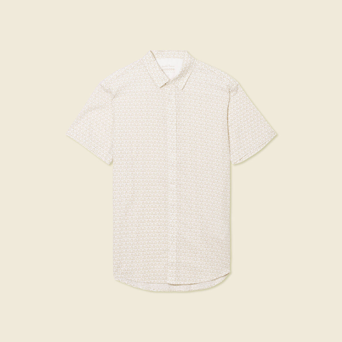 Chemise manches courtes blanc homme