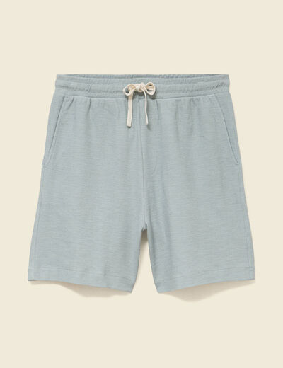 Short droit avec cordon vert clair homme
