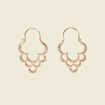 Boucles d'oreilles pendantes couleur or femme