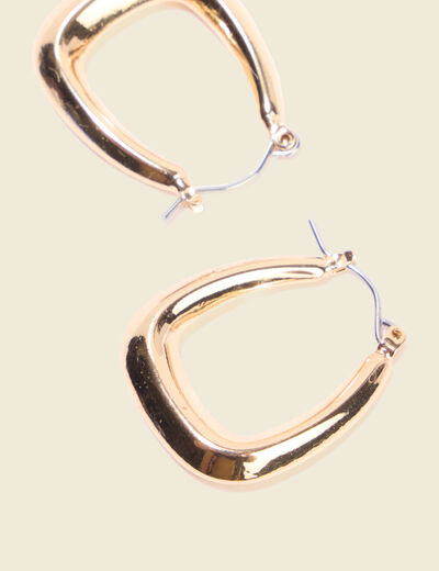 Boucles d'oreilles couleur or femme