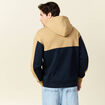 Sweat à capuche doublée bleu marine homme