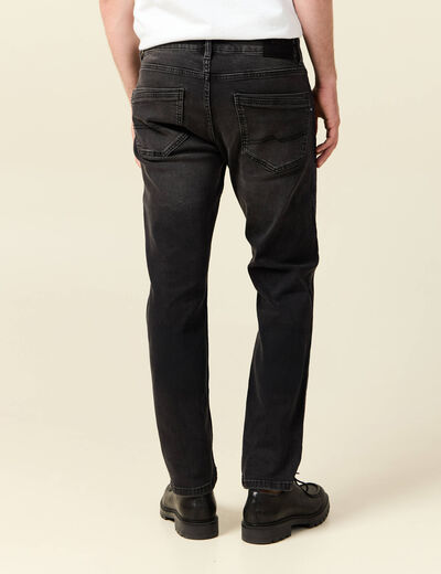 Jeans slim 5 poches longueur 32 denim noir homme