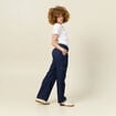 Pantalon cargo straight bleu marine femme
