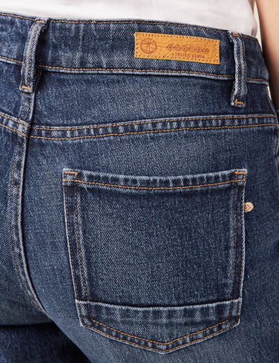 Jeans slim 7/8ème denim brut femme