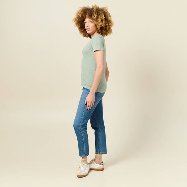 t shirt manches courtes vert kaki femme T-shirt manches courtes vert kaki femme
