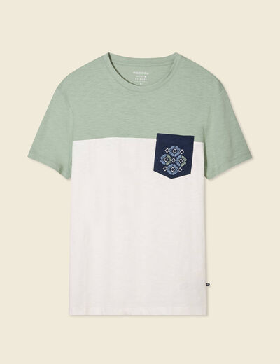T-shirt manches courtes vert olive homme