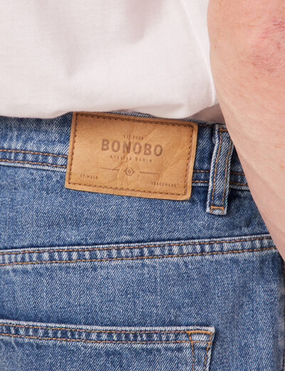Jeans straight tapered denim used homme