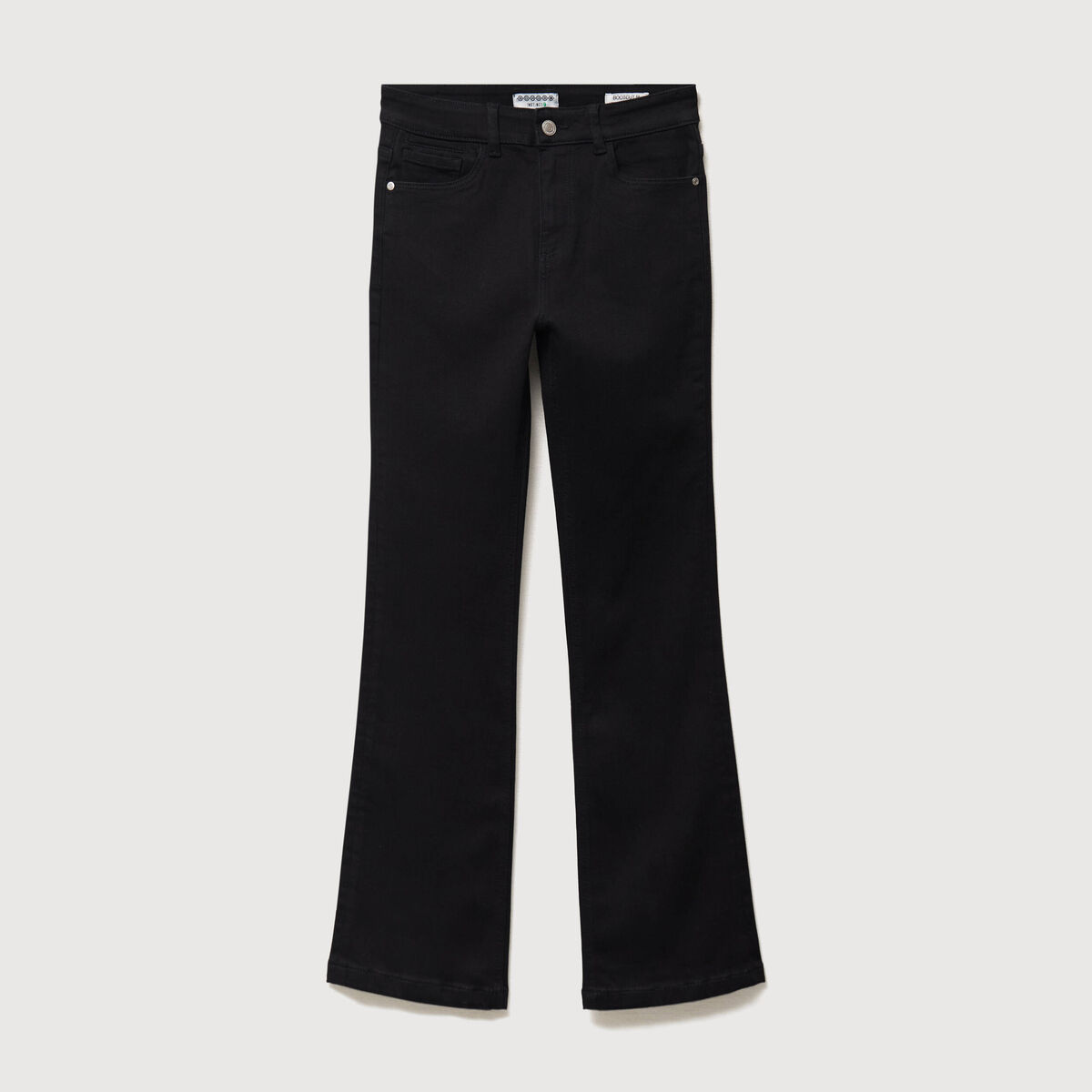 Jeans bootcut denim noir femme
