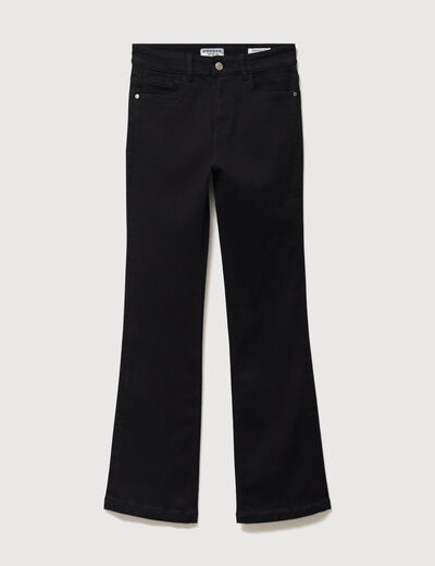 Jeans bootcut denim noir femme