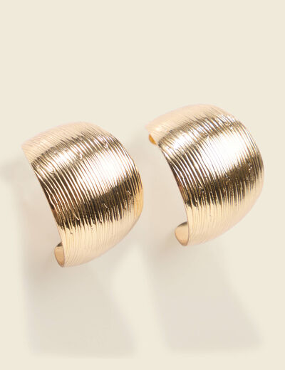 Boucles d'oreilles couleur or femme