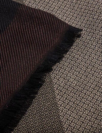 Foulard taupe homme