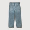 Jeans loose longueur 32 en coton denim dirty homme