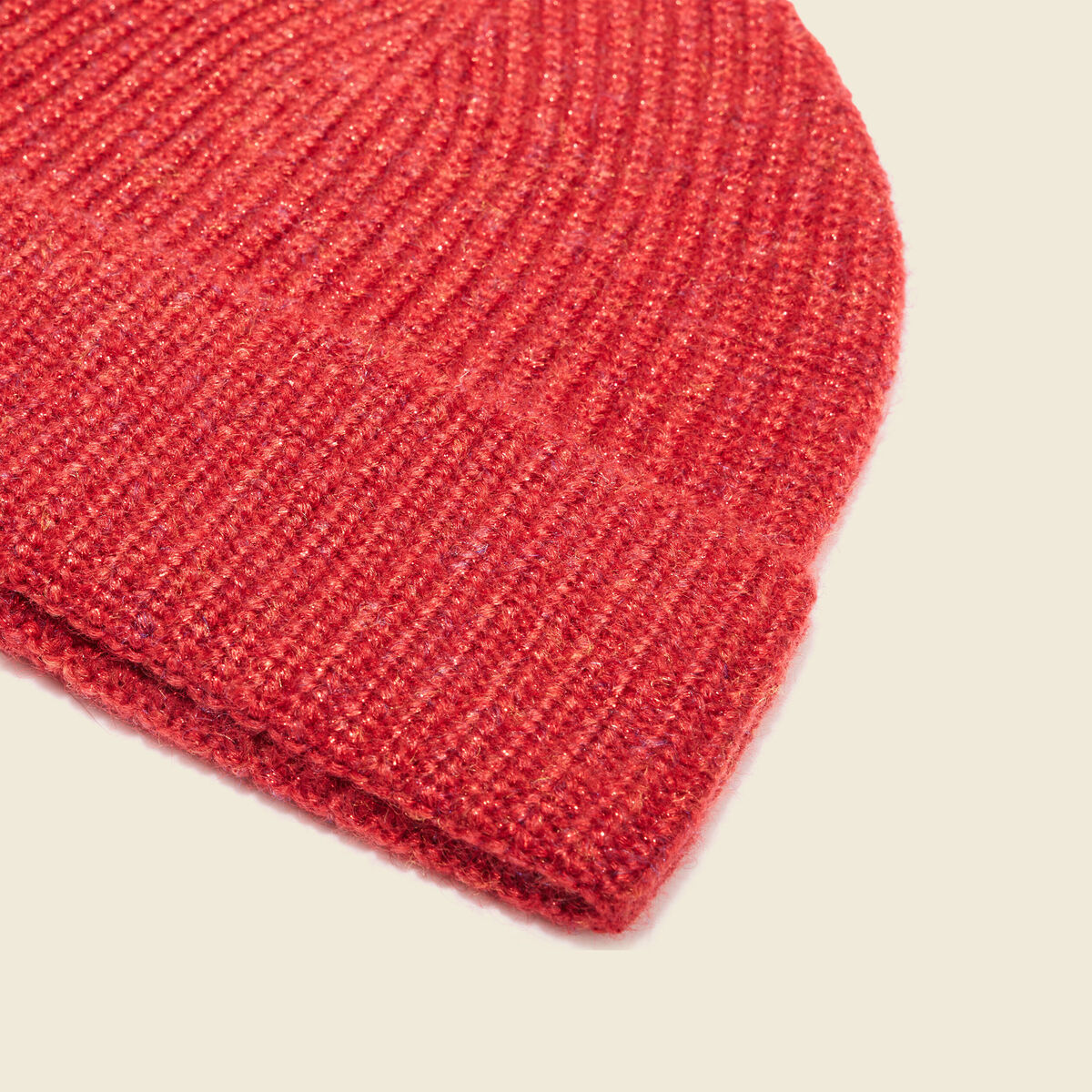 Bonnet rouge foncé femme