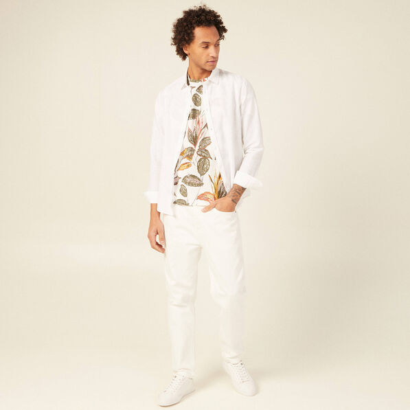 T-shirt manches courtes blanc homme
