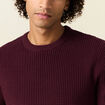 Pull éco-responsable prune homme