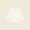 Gilet manches 3/4 blanc femme